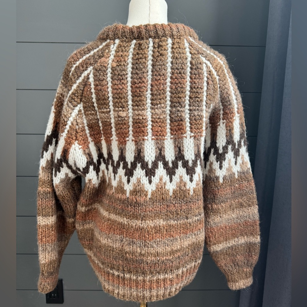 Mango Brown and White Patterned Sweater - Picture 4 of 13